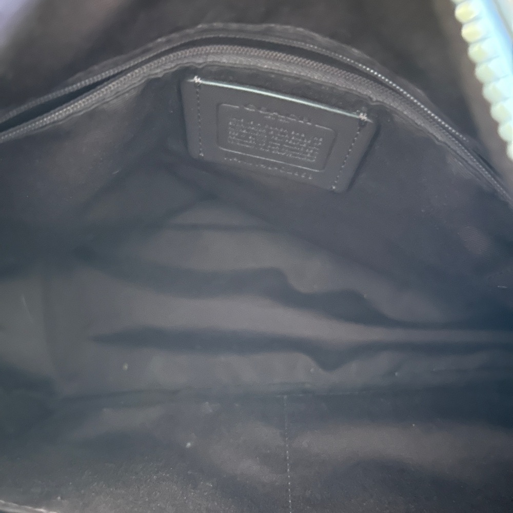 Coach Pebble Leather Gray Shoulder Bag - Picture 7 of 8